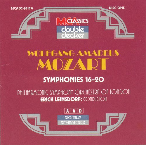 W.A. Mozart/Sym 16-20